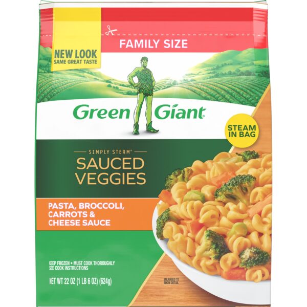 Green Giant® Simply Steam™ Family Size Pasta, Broccoli, Carrots & Cheese Sauce