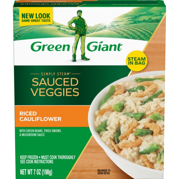 Green Giant® Riced Cauliflower with Green Beans, Fried Onions & Mushroom Sauce