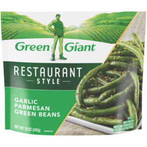 Green Giant Restaurant Style Garlic Parmesan Green Beans frozen side dish.