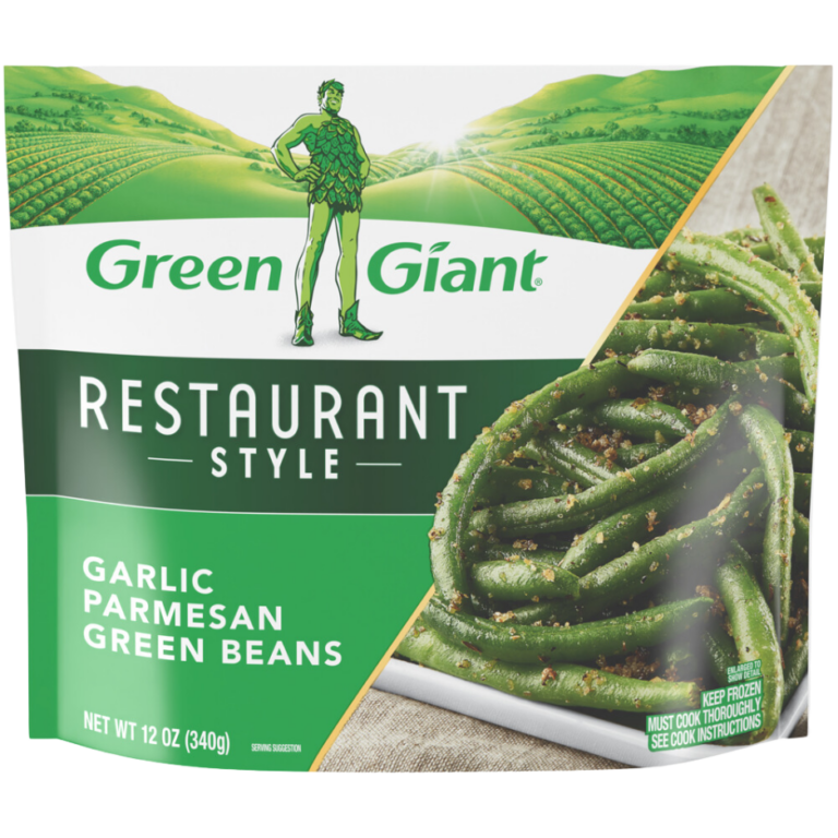 Green Giant Restaurant Style Garlic Parmesan Green Beans frozen side dish.