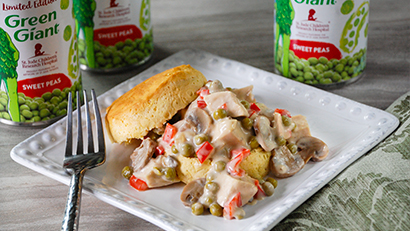 Quick & Easy Creamy Chicken with Peas