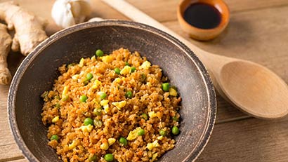 Cauliflower fried rice recipe from Green Giant for taste and nutrition with fewer calories.