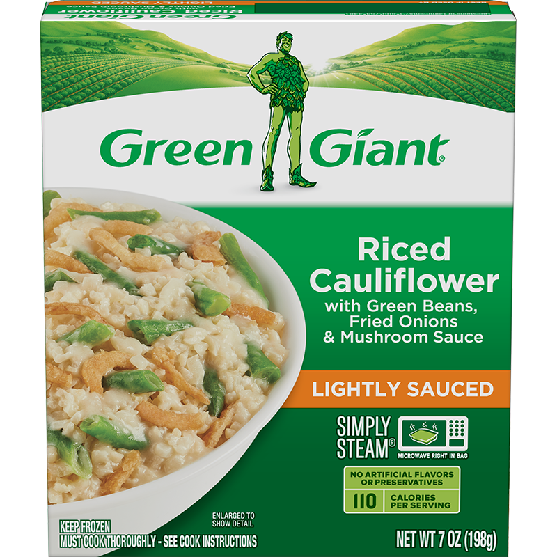 Riced cauliflower from Green Giant is gluten-free and delicious for your cooking needs!