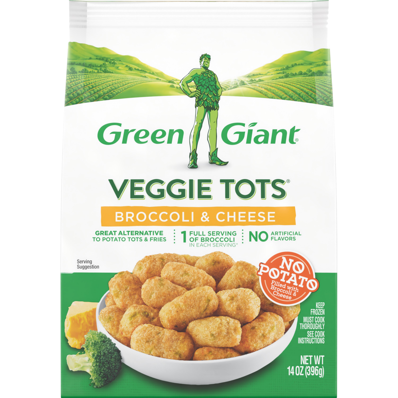 Green Giant Dino Veggie Tots Broccoli Cheese pin-on-food