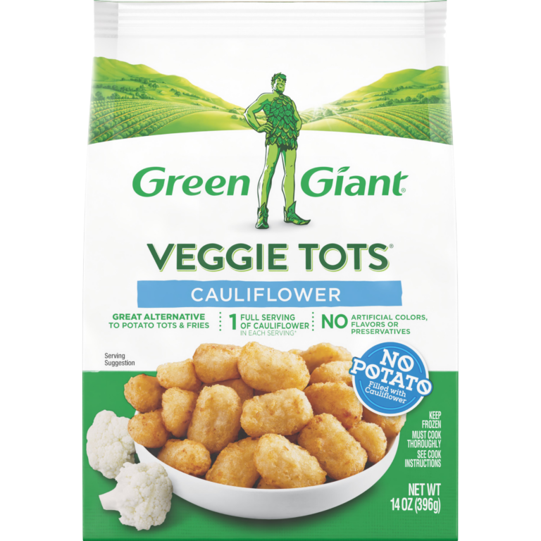 Enjoy the deliciousness of real cauliflower with Green Giant Cauliflower Veggie Tots. Swap potatoes for veggies and add more nutrients to your meals with fewer calories.